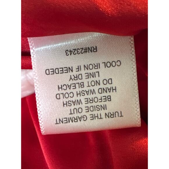 Gabrielle Union red sequins long sleeves deep v neck party dress size medium - Picture 6 of 16